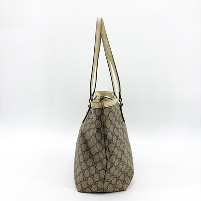 Gucci Ophidia Shopping GG Coated Canvas, Beige, Canvas, Tote Bag