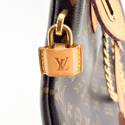 Louis Vuitton Lockit Chain Monogram Canvas, Brown, Canvas, Handbag