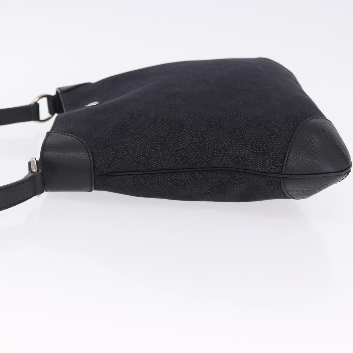 Gucci Original Messenger GG Canvas and leather, Black, Canvas, Shoulder Bag