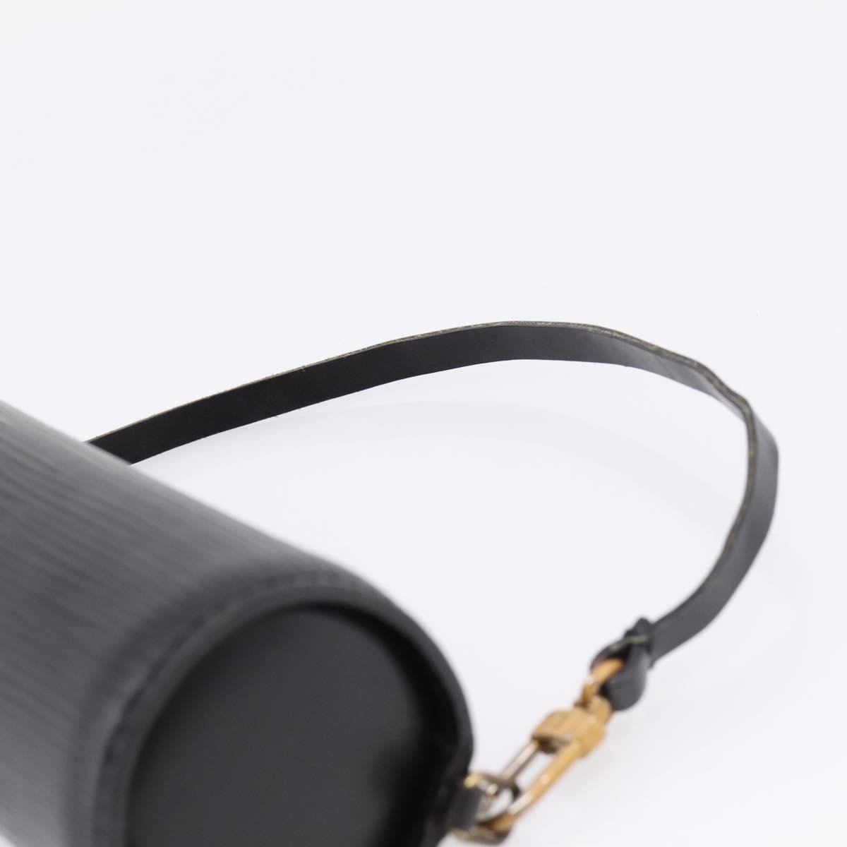 Louis Vuitton Soufflot Pochette Epi Leather, Black, Leather, Clutch
