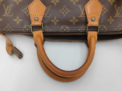 Louis Vuitton Speedy Monogram Canvas, Brown, Canvas, Handbag