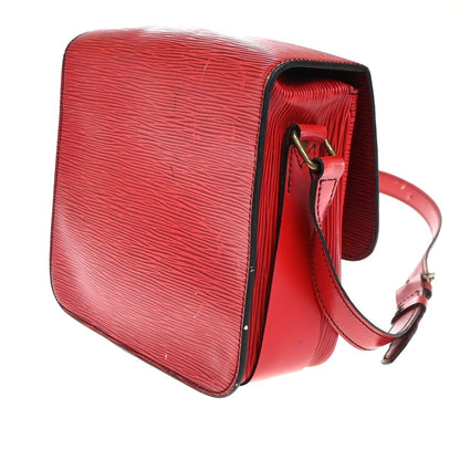 Louis Vuitton Cartouchiere Epi Leather, Red, Leather, Shoulder Bag