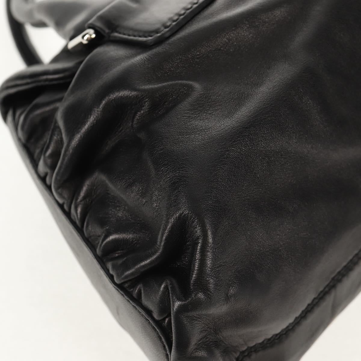 Valentino Garavani Histoire Tote Leather and Strass, Black, Leather, Shoulder Bag