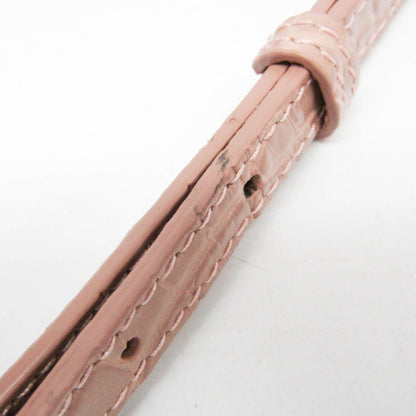 Balenciaga Hourglass Crocodile Embossed, Pink, Leather, Handbag