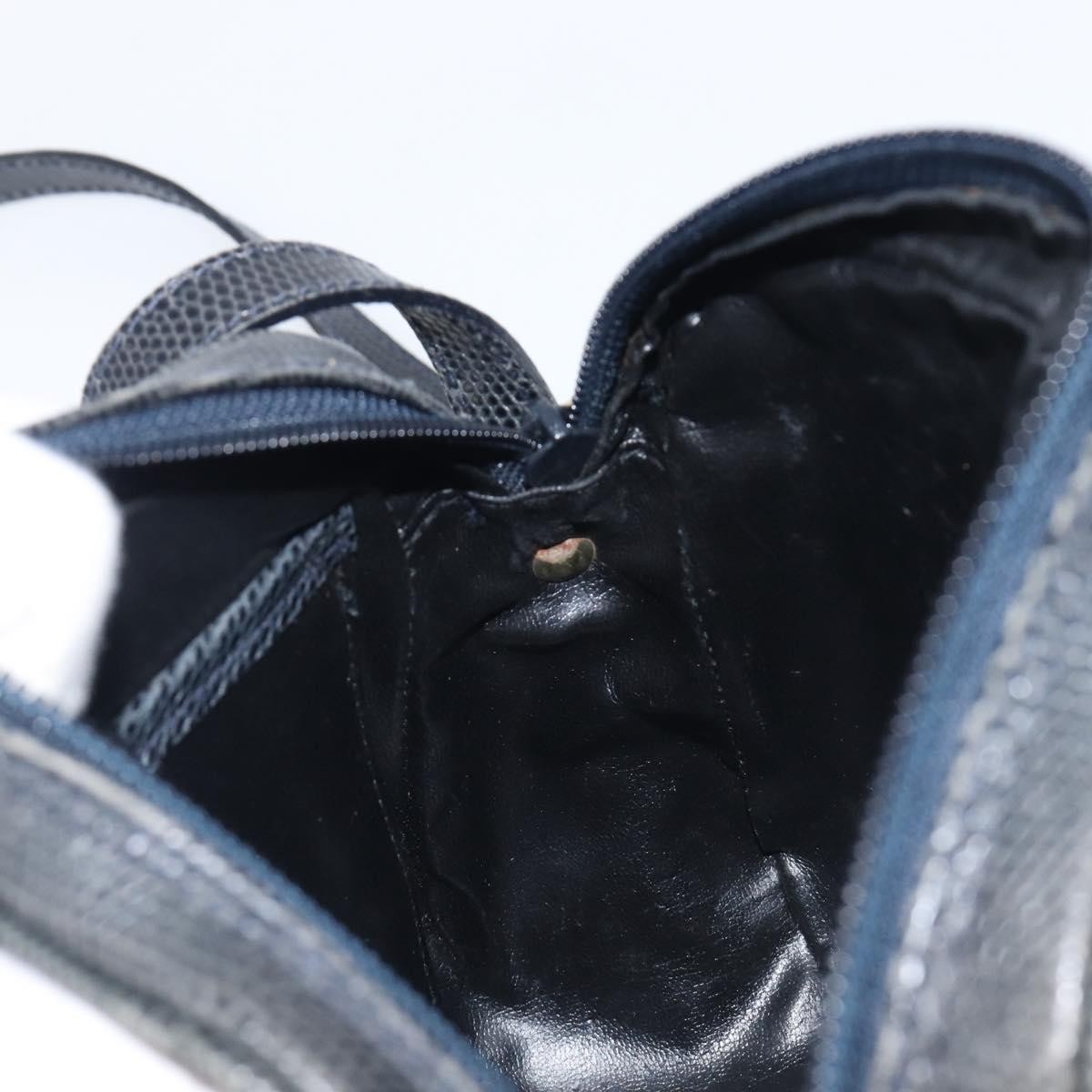 Salvatore Ferragamo Vala Leather, Navy, Leather, Shoulder Bag