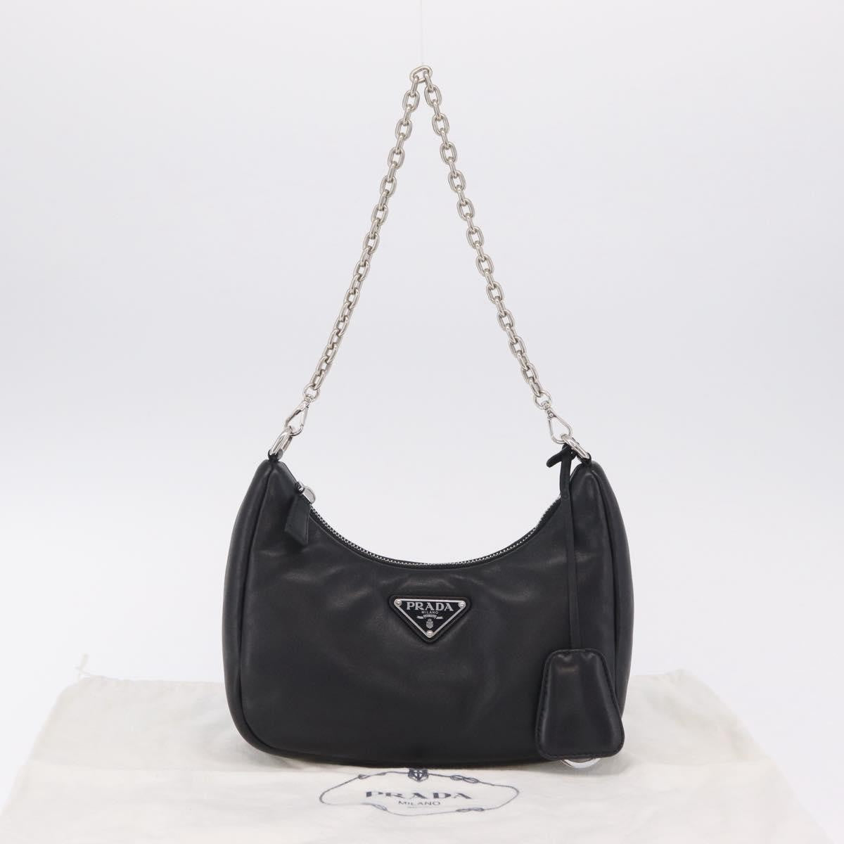 Prada Re-Edition 2005 Nappa Leather, Black, Leather, Shoulder Bag
