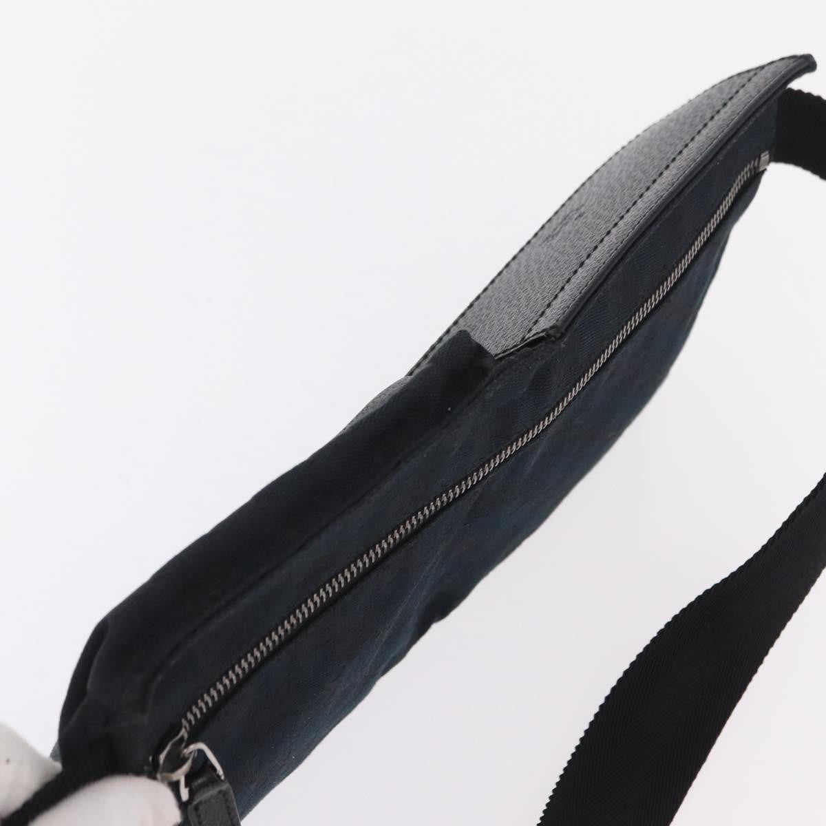 Gucci Vintage Double Web Belt Canvas, Black, Canvas, Shoulder Bag