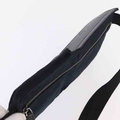 Gucci Vintage Double Web Belt Canvas, Black, Canvas, Shoulder Bag