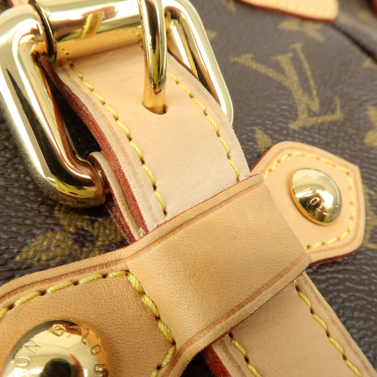 Louis Vuitton Palermo Monogram Canvas, Brown, Canvas, Handbag