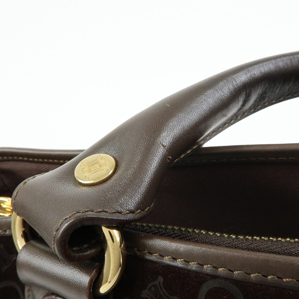 Celine Boogie Suede, Brown, Suede, Handbag