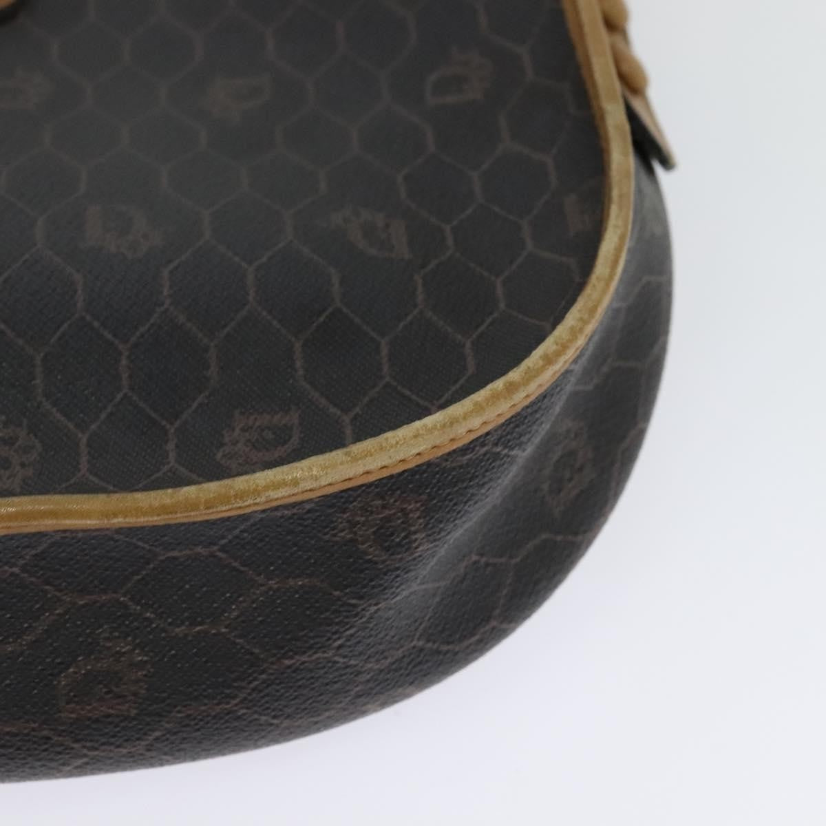 Christian Dior Vintage Honeycomb Flap Canvas and Leather, Black, Canvas, Shoulder Bag