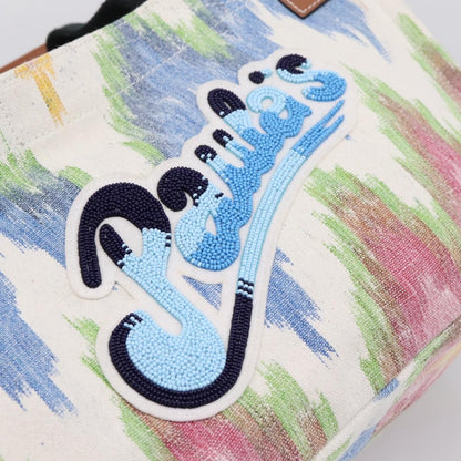 Loewe Paula's Ibiza Embellished Printed Canvas, Multicolour, Canvas, Tote Bag