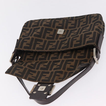 Fendi Baguette Zucca Canvas, Brown, Canvas, Handbag