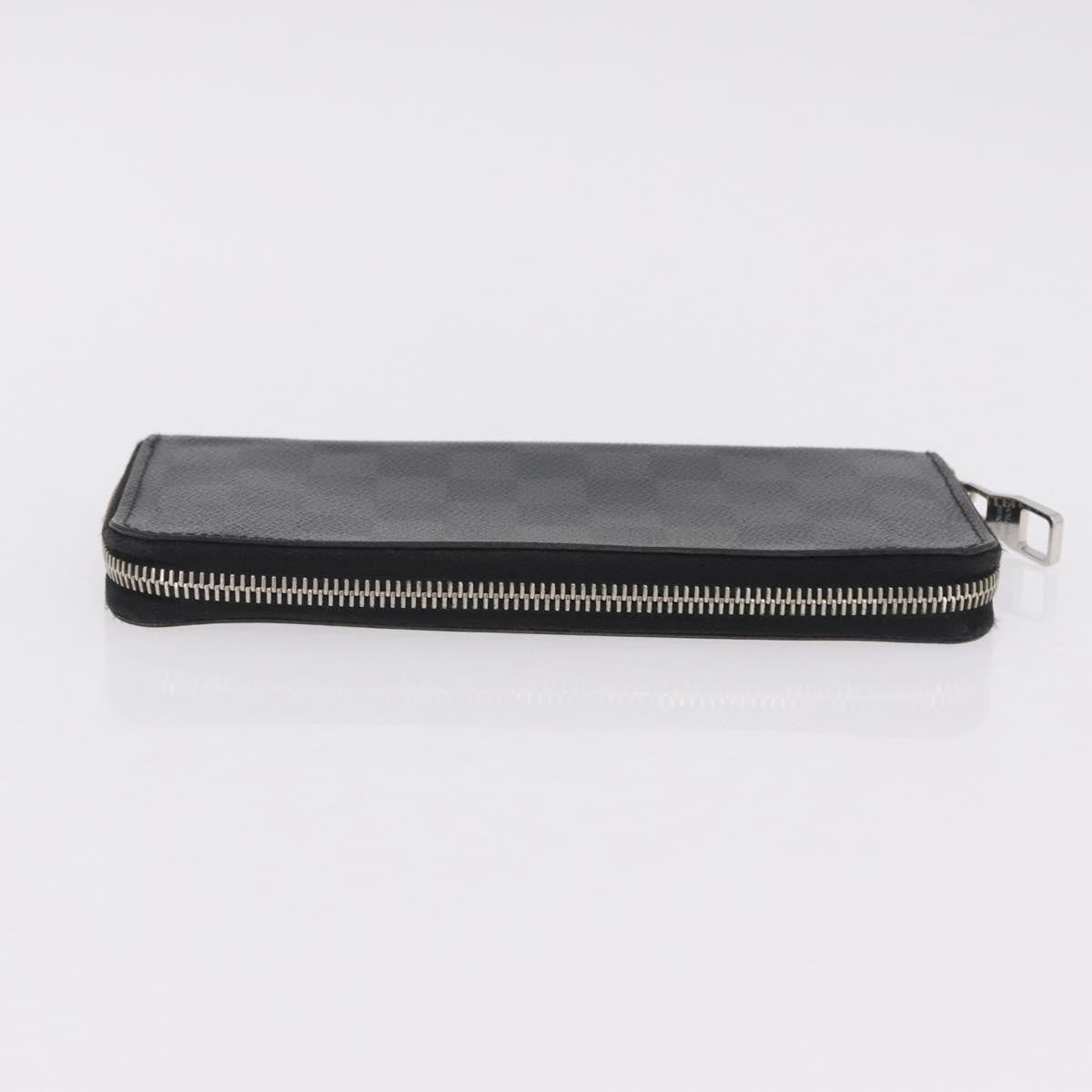 Louis Vuitton Zippy Damier Graphite, Gray, Canvas, Wallet