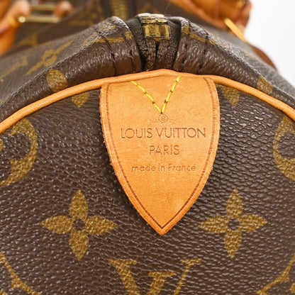 Louis Vuitton Keepall Monogram Canvas, Brown, Canvas, Travel Bag