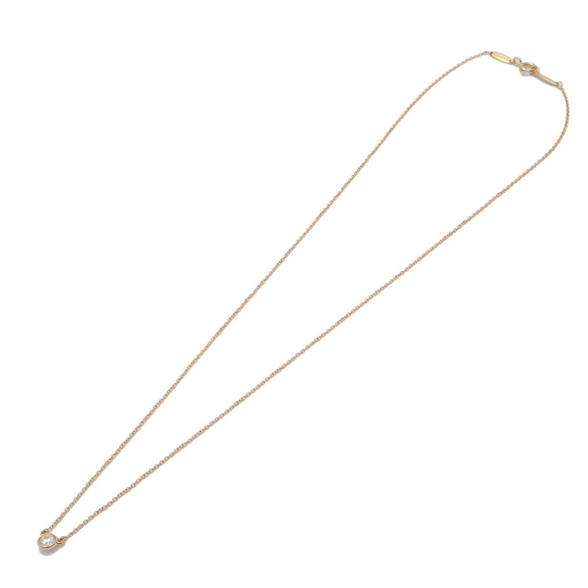 Tiffany & Co. Elsa Peretti Diamonds By The Yard Pendant 18K Yellow Gold with Diamond, Gold, Yellow Gold, Necklace