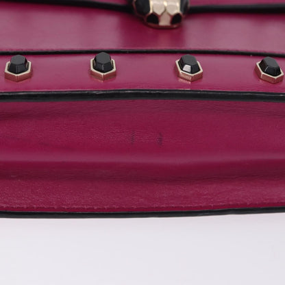 Bvlgari Serpenti Forever Embellished Leather, Pink, Leather, Shoulder Bag