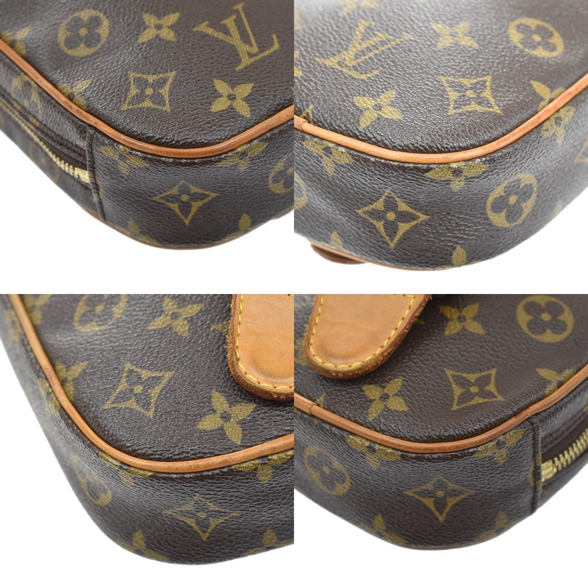 Louis Vuitton Pochette Gange Monogram Canvas, Brown, Canvas, Clutch