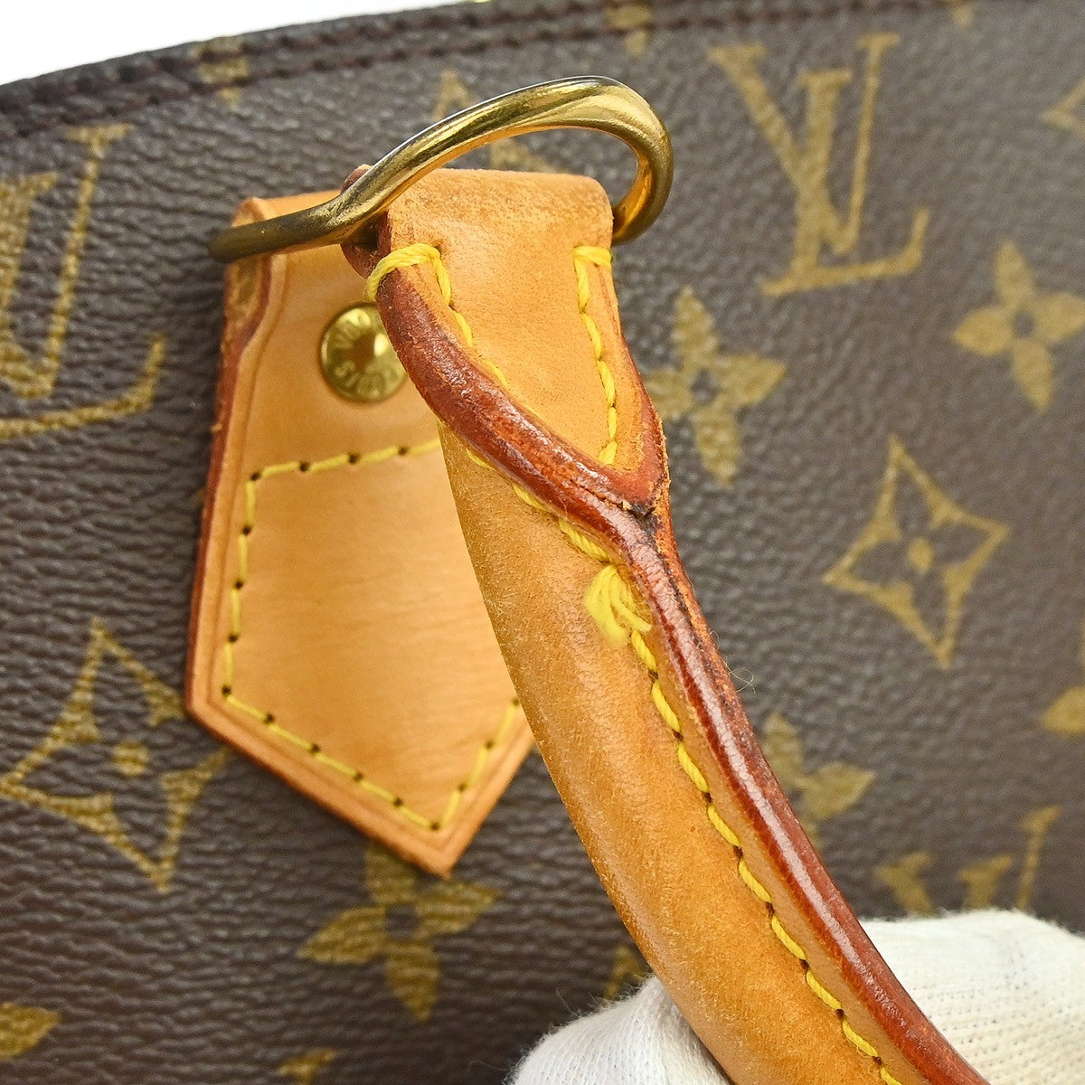 Louis Vuitton Alma Monogram Canvas, Brown, Canvas, Handbag
