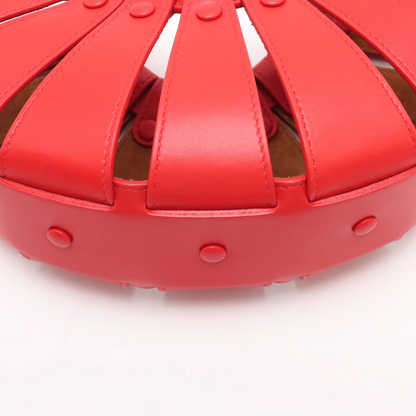 Bottega Veneta Vintage handbag Leather, RED, LEATHER, Handbag