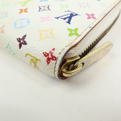 Louis Vuitton Zippy Monogram Multicolor, White, Canvas, Wallet
