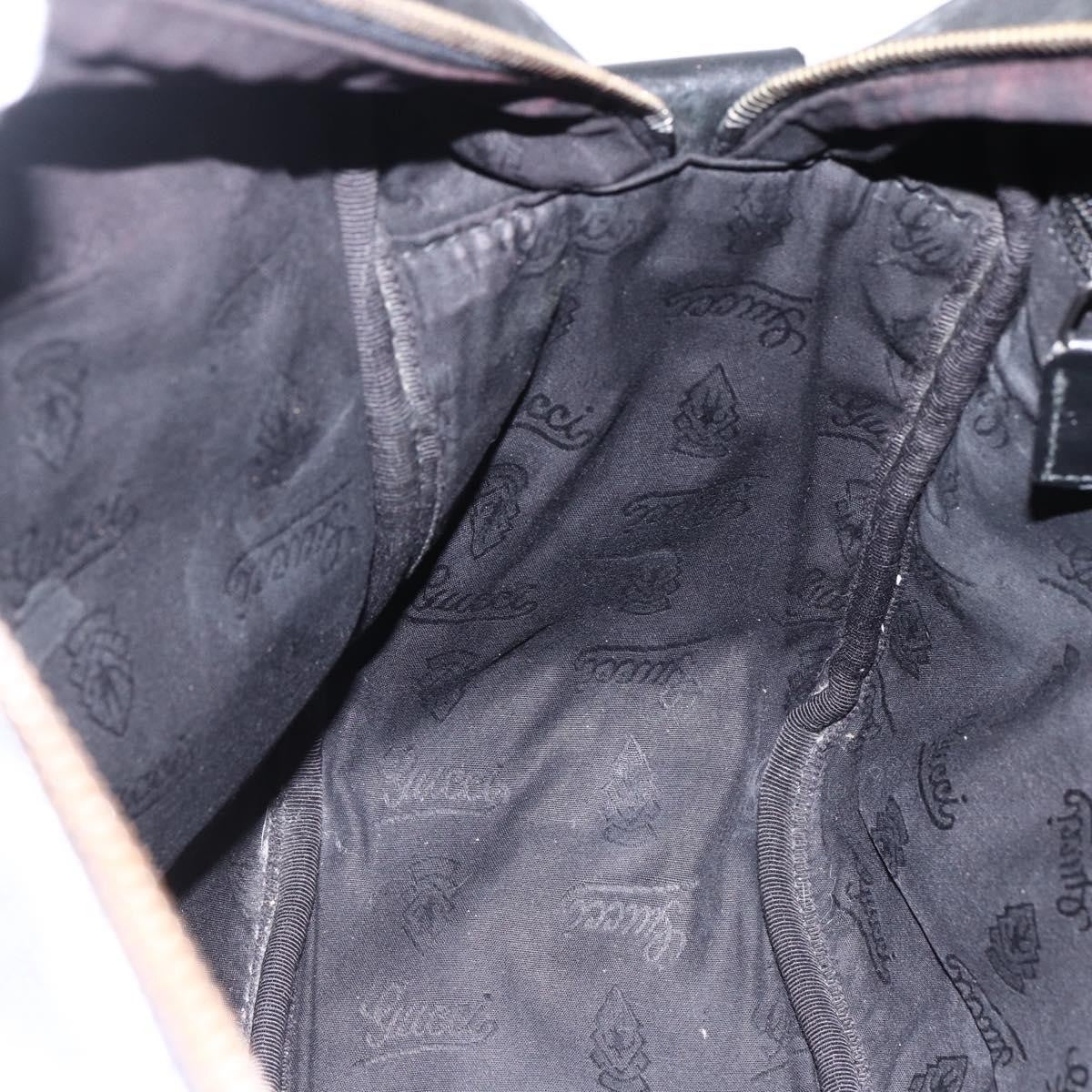 Gucci Zip Messenger GG Imprime, Black, Canvas, Shoulder Bag