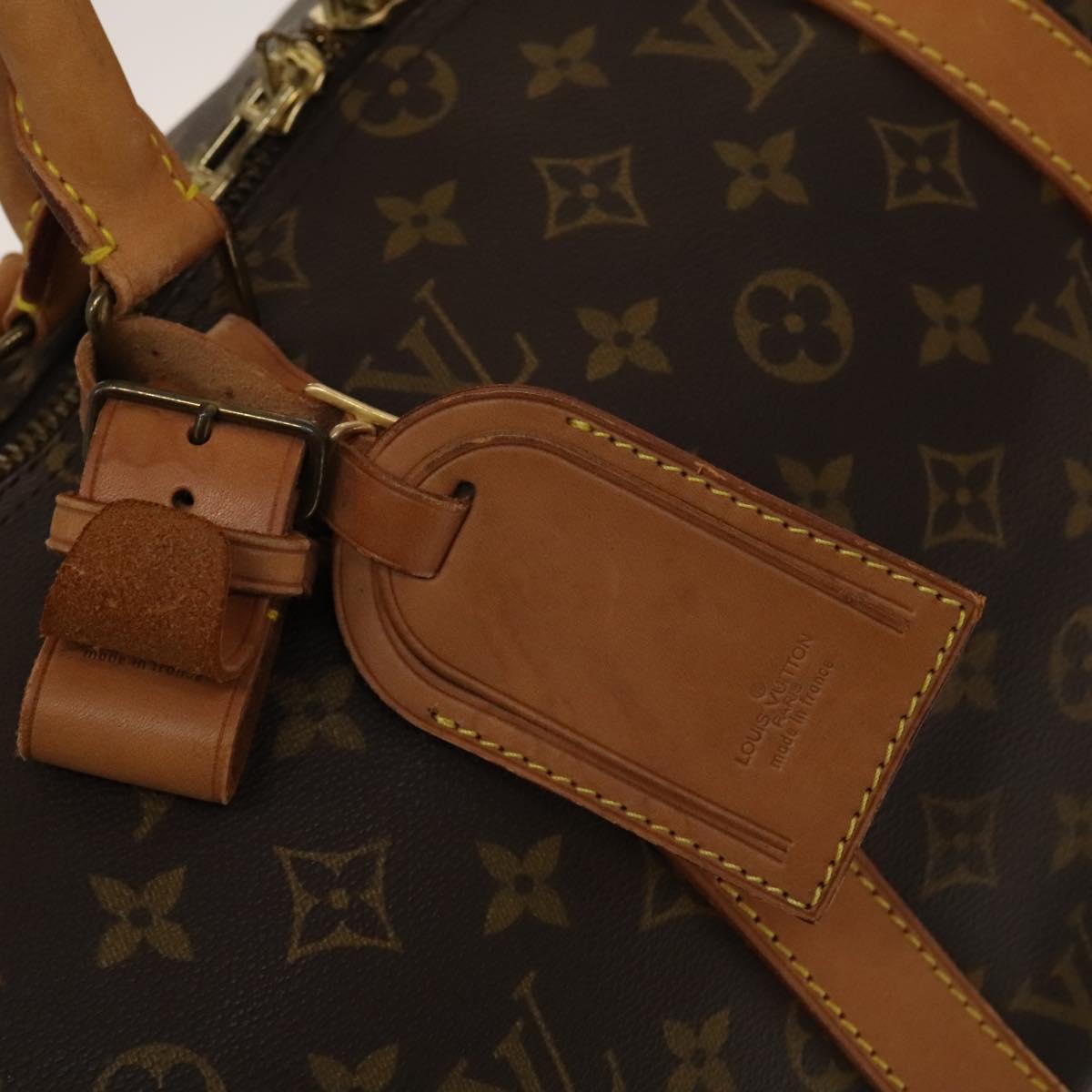 Louis Vuitton Keepall Bag Monogram Canvas, BROWN, CANVAS, Travel bag
