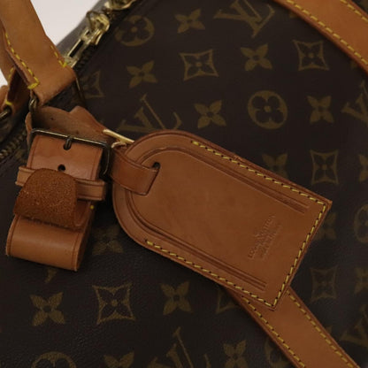 Louis Vuitton Keepall Bag Monogram Canvas, BROWN, CANVAS, Travel bag