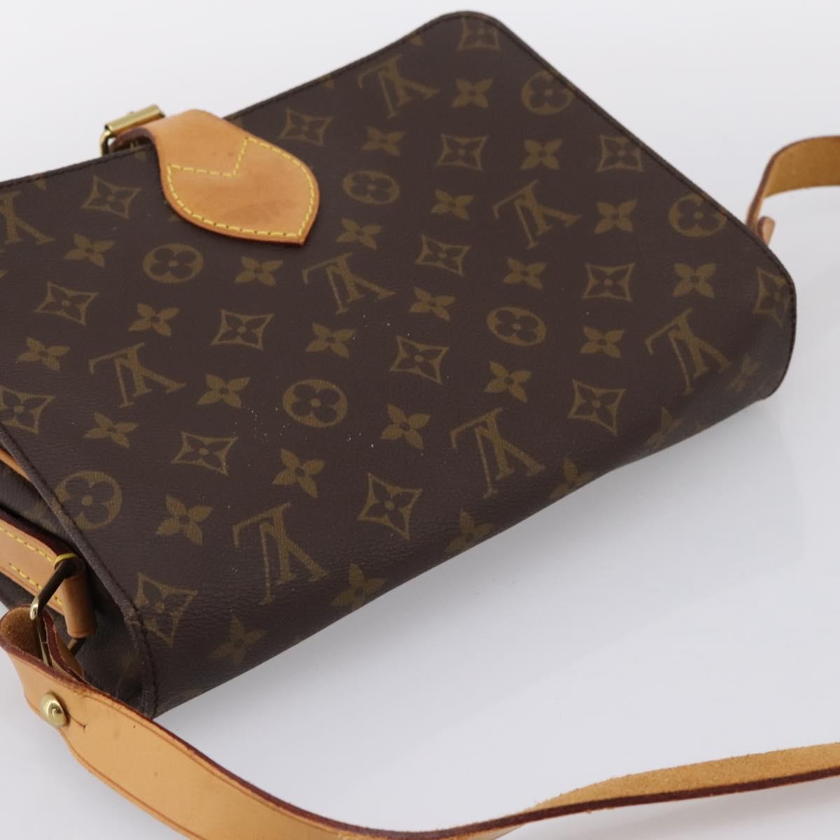 Louis Vuitton Cartouchiere Monogram, Brown, Canvas, Shoulder Bag