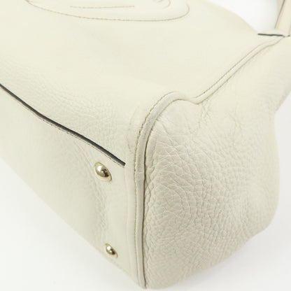 Gucci Soho Leather, Beige, Leather, Shoulder Bag