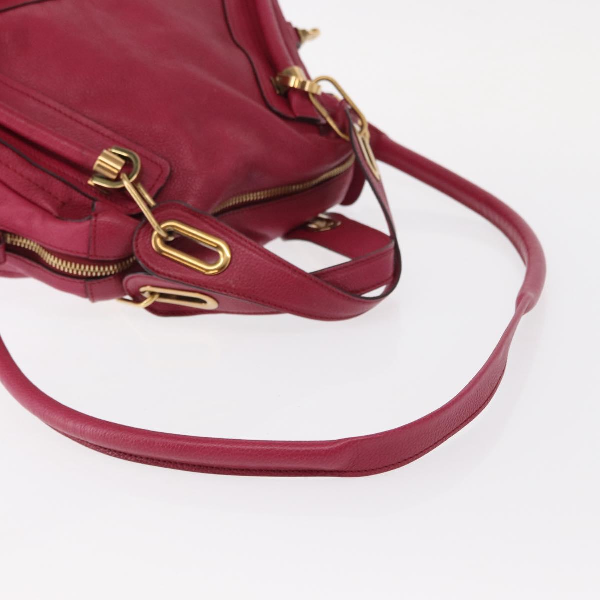 Chloe Paraty Handbag Quilted Leather, PINK, LEATHER, Handbag