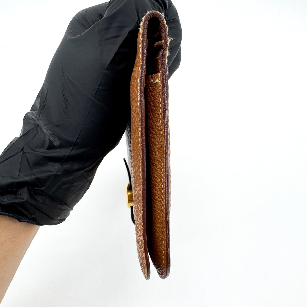 Hermes Dogon Compact Leather, Brown, Leather, Wallet