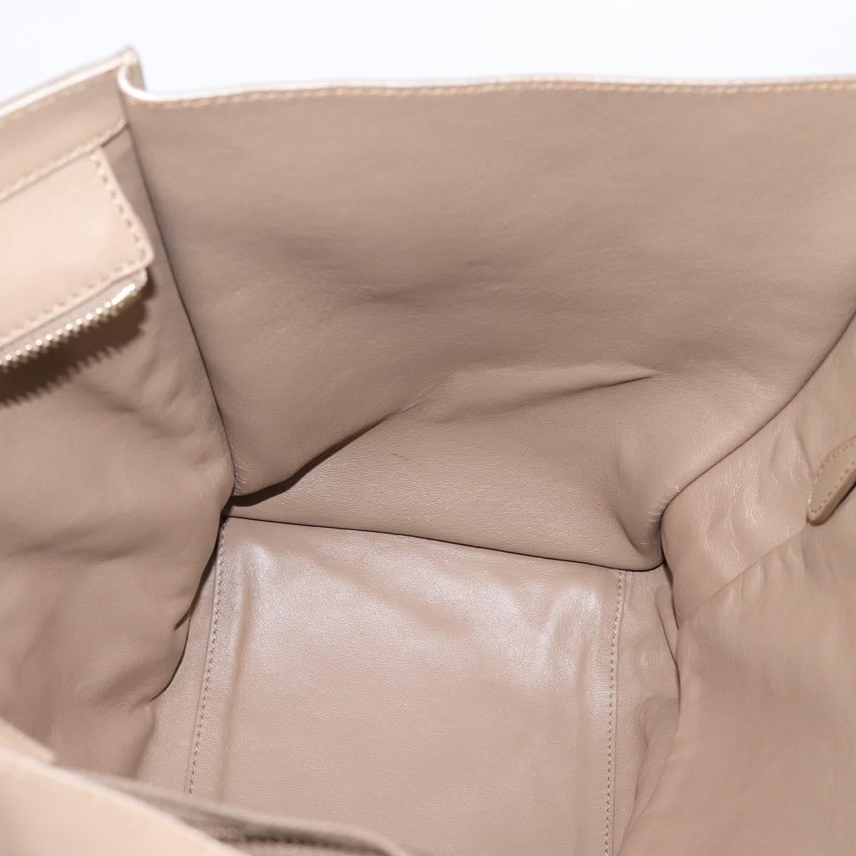 Celine Shopper Luggage Leather, Beige, Leather, Handbag