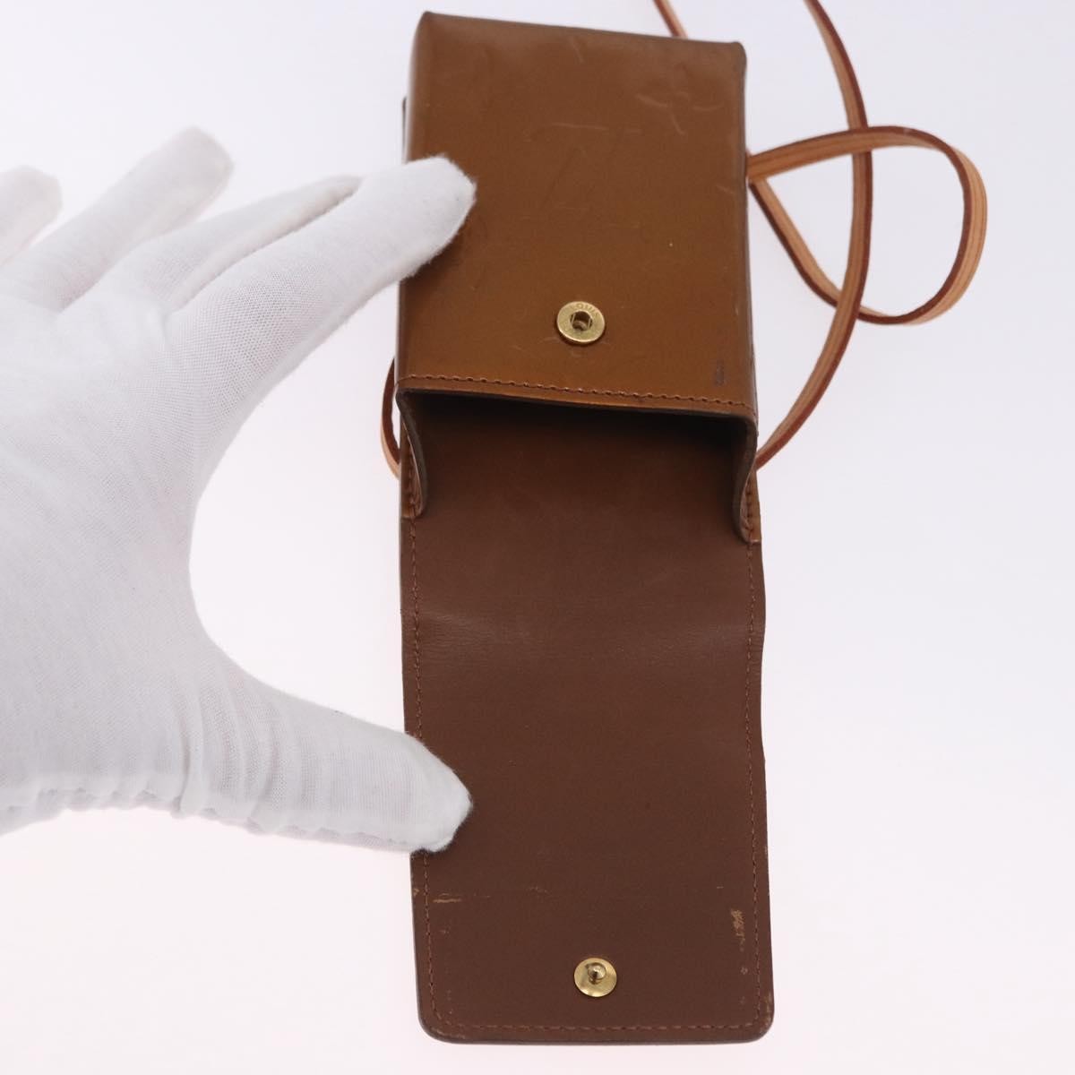 Louis Vuitton Walker Monogram Vernis, Brown, Patent Leather, Wallet