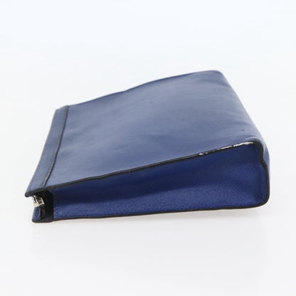 Louis Vuitton Pochette Voyage Taiga Leather, Blue, Leather, Clutch