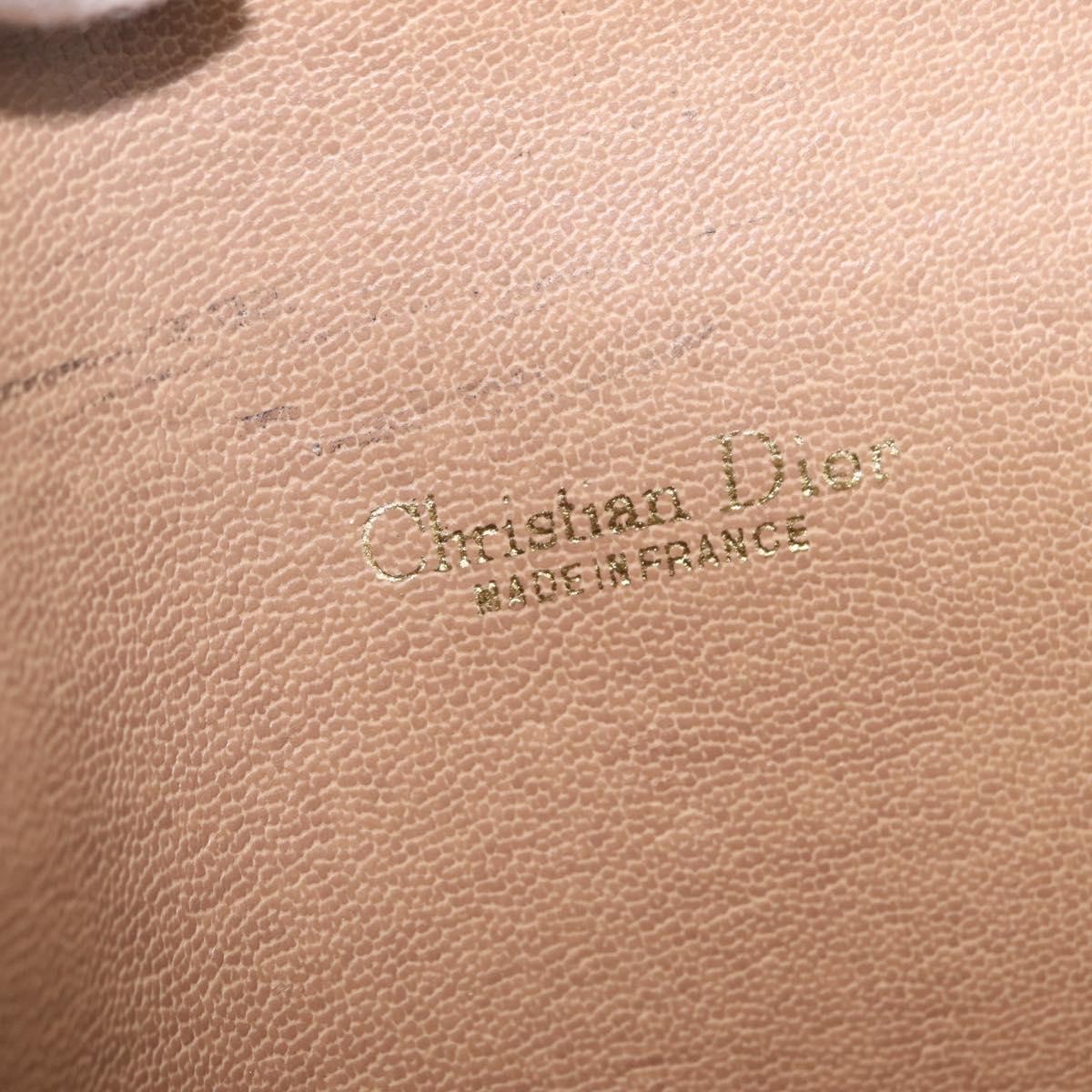 Christian Dior Vintage Honeycomb Canvas, Beige, Canvas, Shoulder Bag