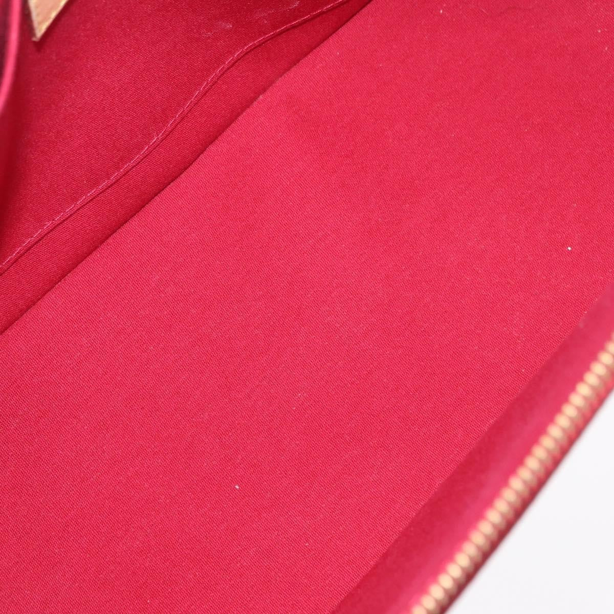 Louis Vuitton Rosewood Avenue Monogram Vernis, Red, Patent Leather, Handbag