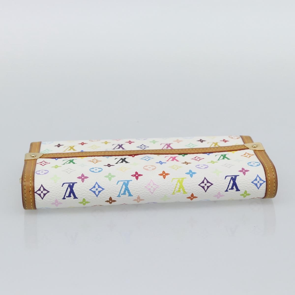 Louis Vuitton Porte Tresor International Monogram Multicolor, White, Canvas, Wallet