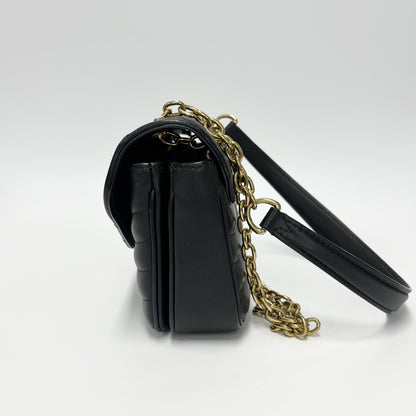 Louis Vuitton New Wave Chain Bag NM Quilted Leather, Black, Leather, Shoulder Bag