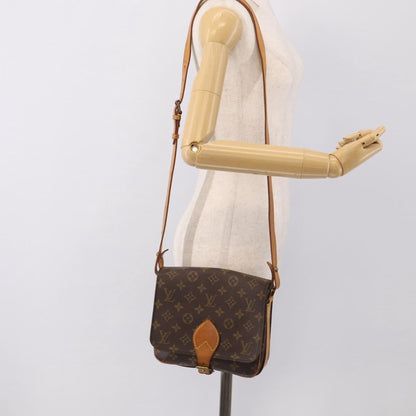 Louis Vuitton Cartouchiere Monogram Canvas, Brown, Canvas, Handbag
