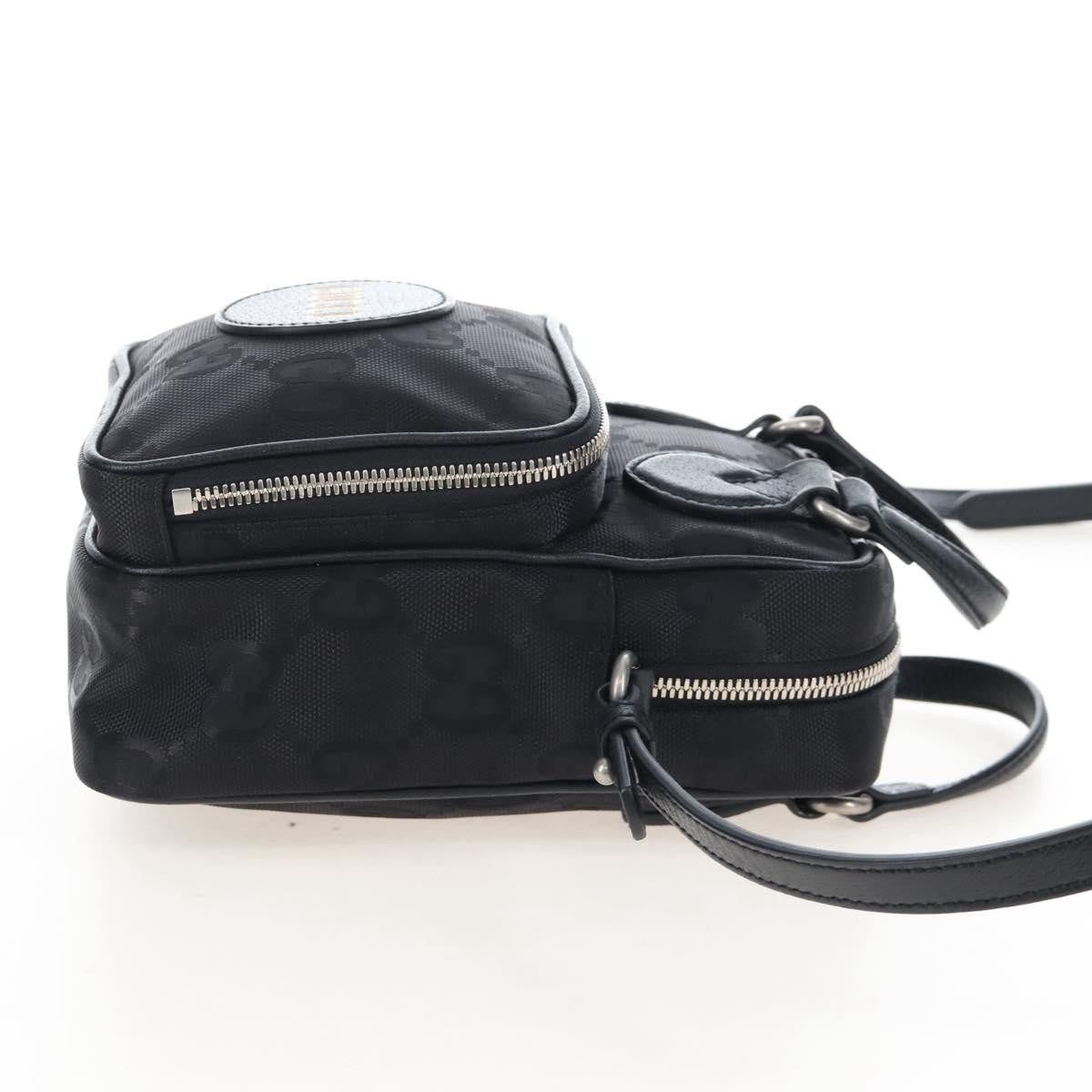 Gucci Off the Grid Messenger GG Econyl, Black, Canvas, Handbag