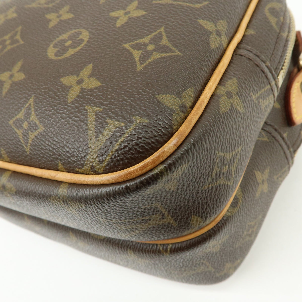 Louis Vuitton Reporter Monogram Canvas, Brown, Canvas, Shoulder Bag