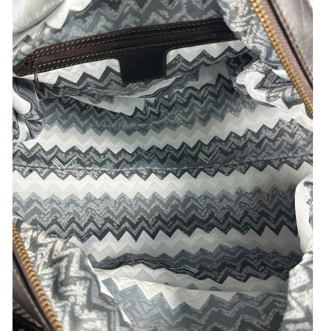 MISSONI Chevron Zig Zag Shoulder Bag