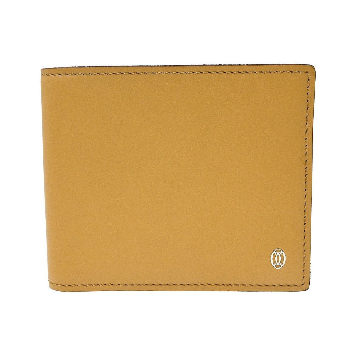 Cartier Bifold Leather, Beige, Leather, Wallet