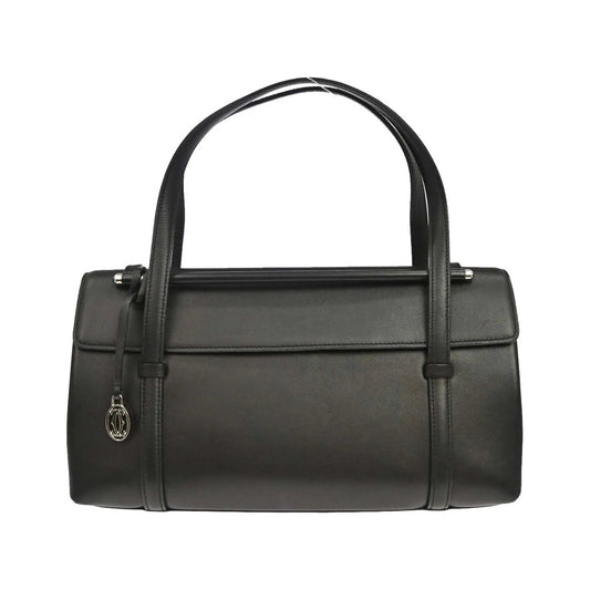 Cartier Cabochon Leather, Black, Leather, Handbag