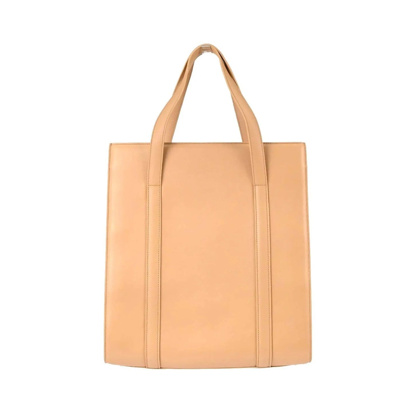 Cartier Cabochon Leather, Beige, Leather, Handbag
