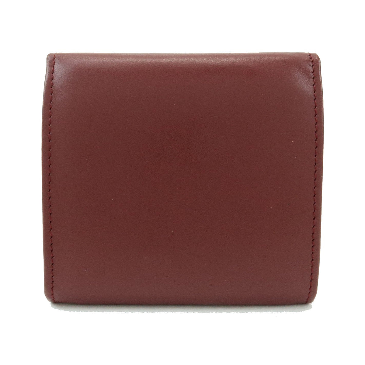 Cartier Coin Purse Must de Cartier Leather, Burgundy, Leather, Wallet