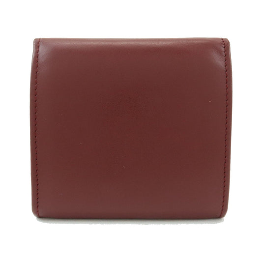 Cartier Coin Purse Must de Cartier Leather, Burgundy, Leather, Wallet