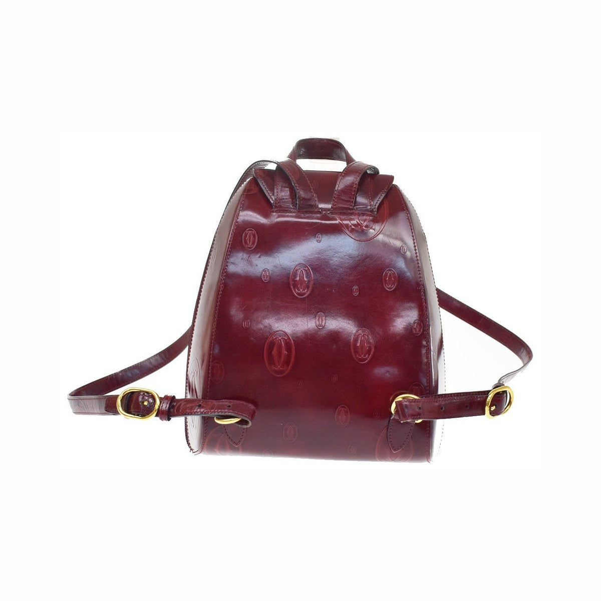 Cartier Happy birthday Patent leather, Burgundy, Patent Leather, Backpack