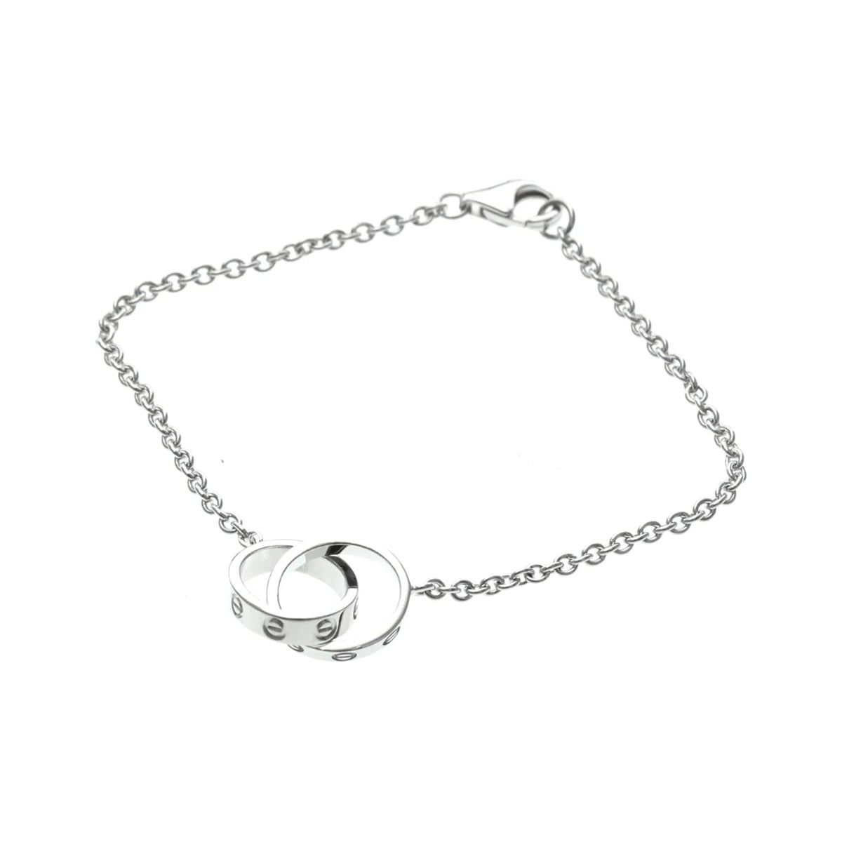 Cartier Love Interlocking 18K White Gold, Silver, White Gold, Bracelet